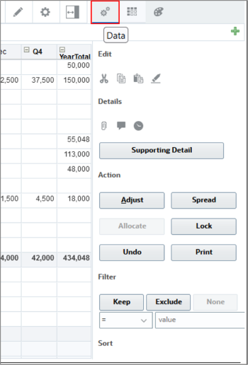 Expense form with Q1 Highlighted